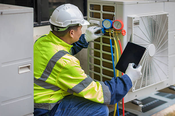 Professional Hvac Maintenance technician working in Pickerington, OH